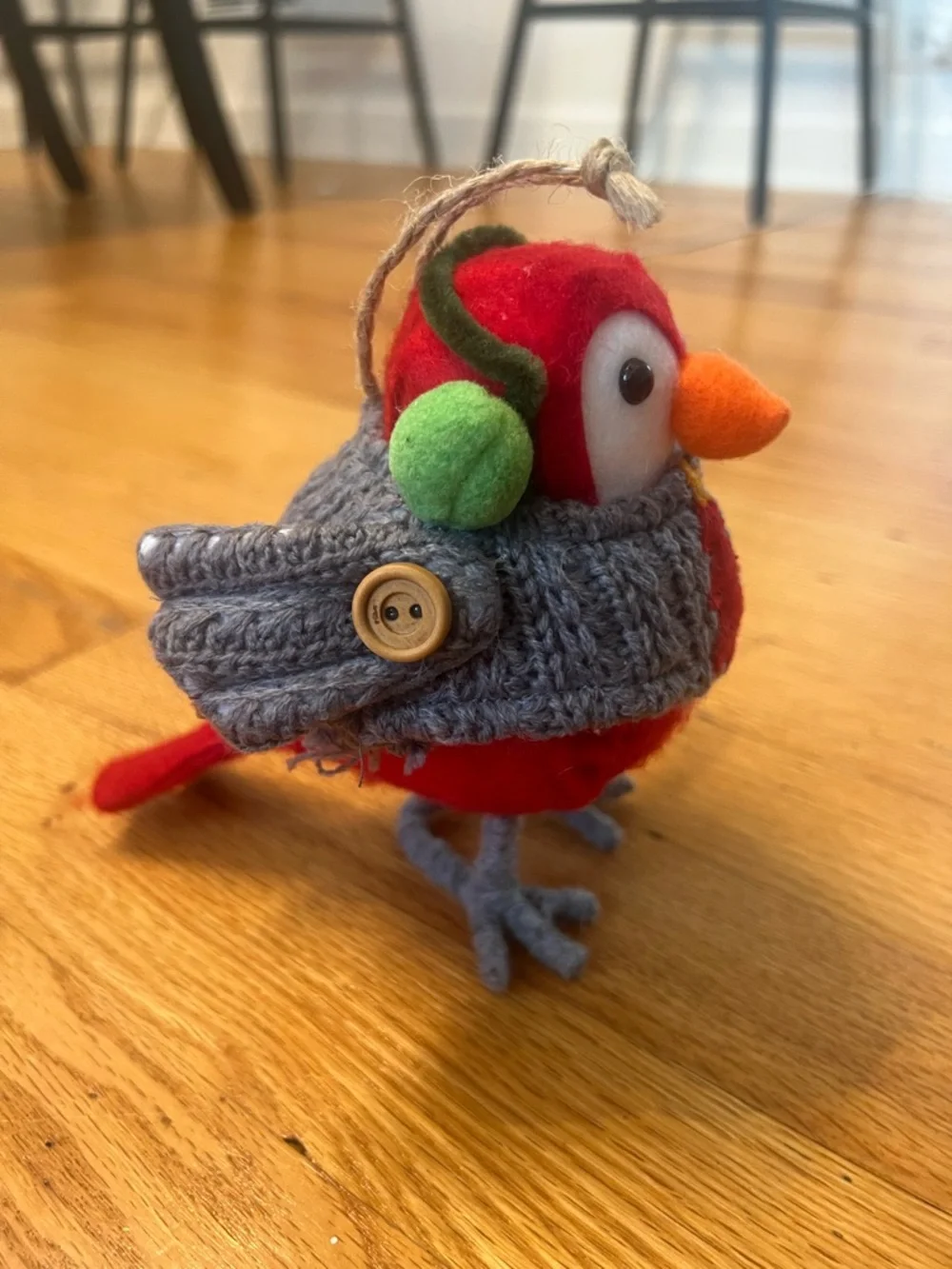 Target Featherly Friends 'Pawson' & grey sweater Felt Bird Decor